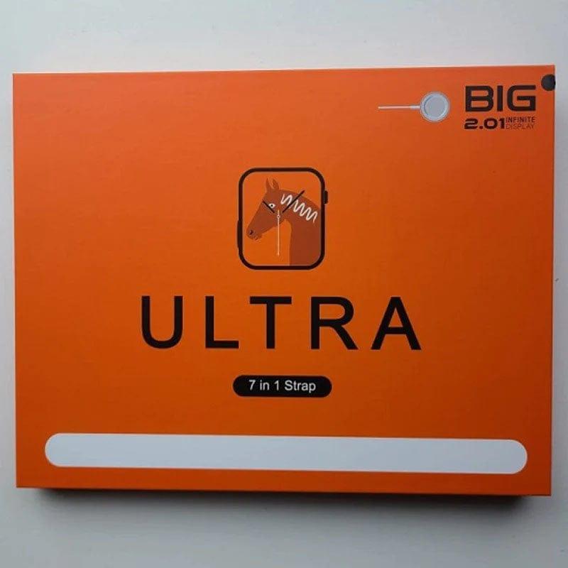 Smart watch with 7 interchangeable straps