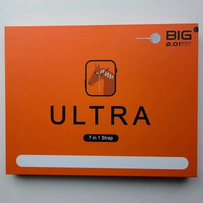 Smart watch with 7 interchangeable straps