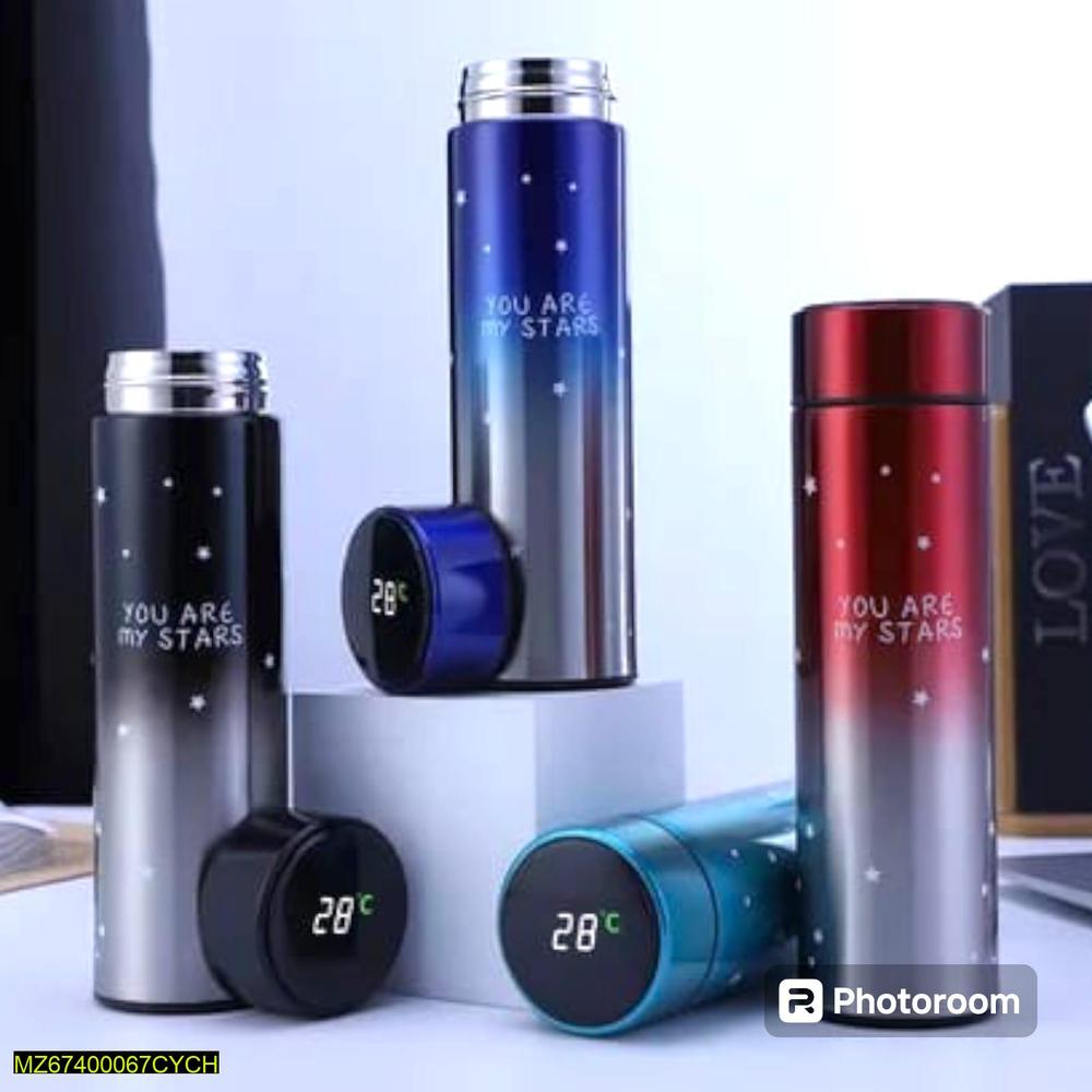 Stainless steel hot and cold water bottle with thermos flask