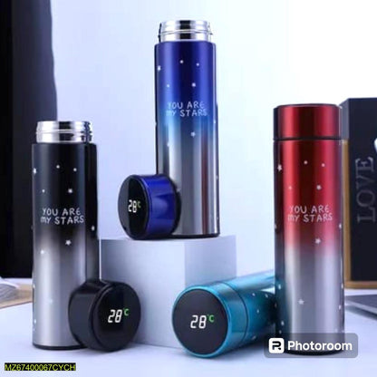 Stainless steel hot and cold water bottle with thermos flask