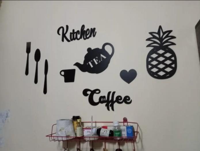 Kitchen wooden wall art frame