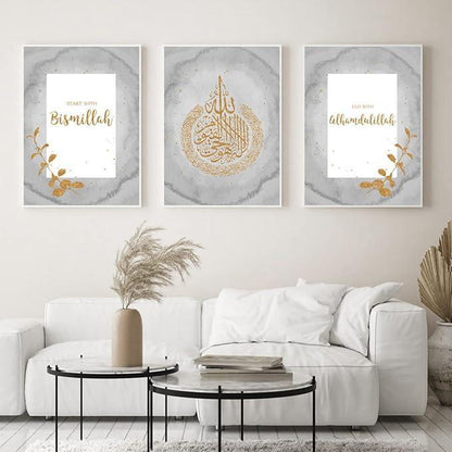 Multicolor stunning abstract wall art set of 3