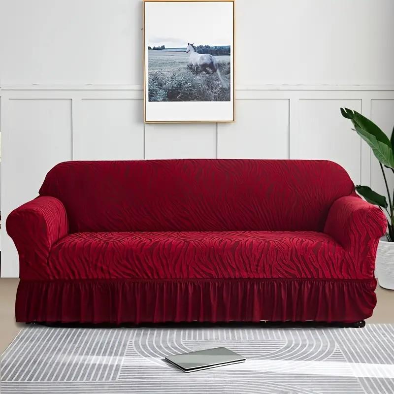 Luxurious velvet textured sofa covers