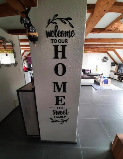 Sweet home wooden wall art