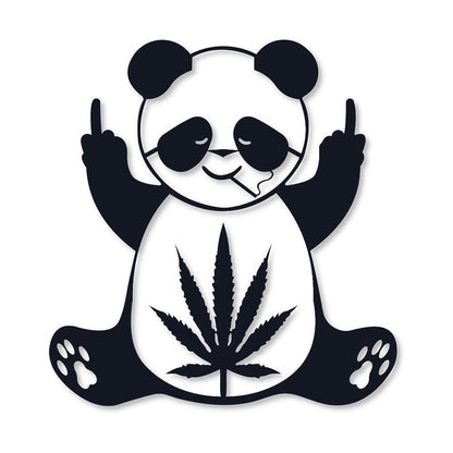 Weed panda wall art decor