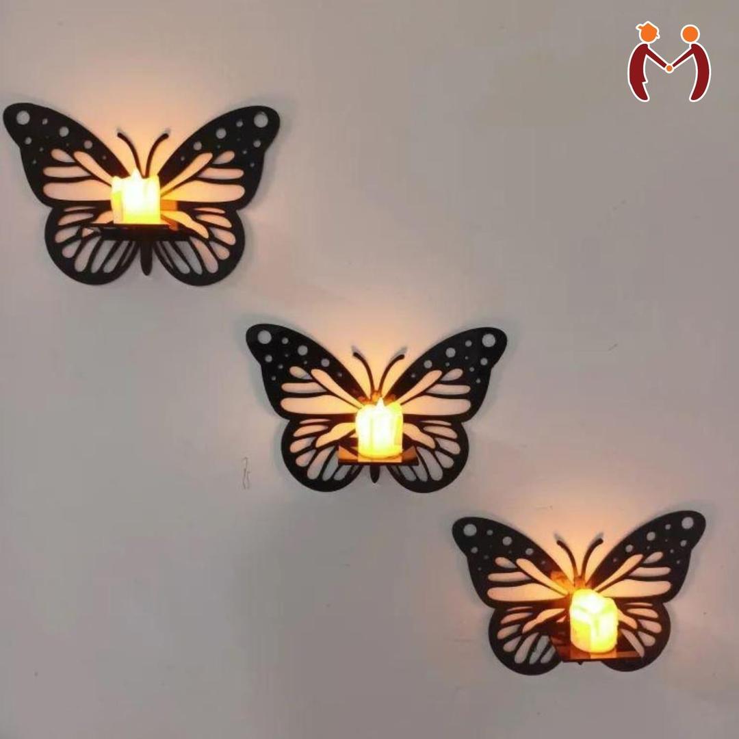 Butterflies design wall shelves