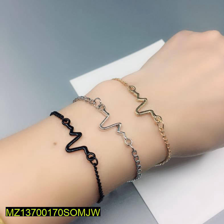 1 PCs unisex heartbeat bracelet