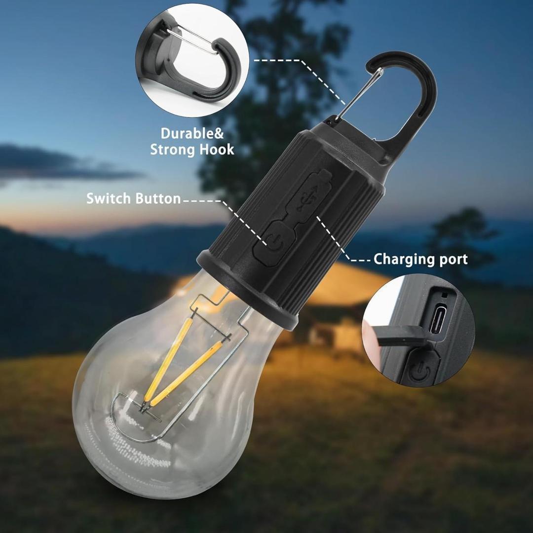 Brighten your space-rechargable LED bulb