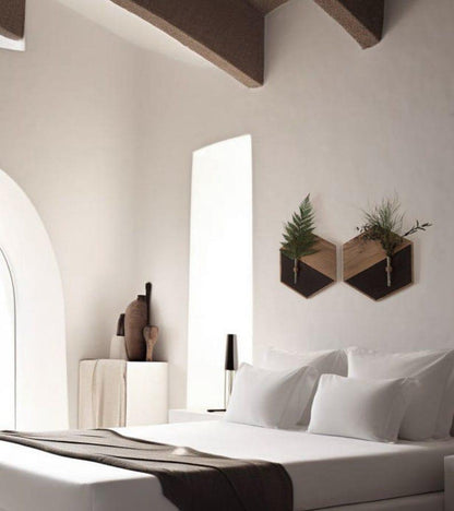 2 PCS MDF WOOD PLANTERS