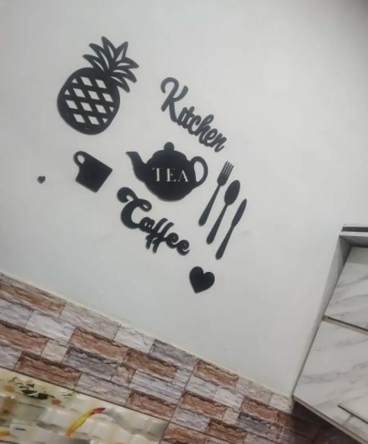 Kitchen wooden wall art frame