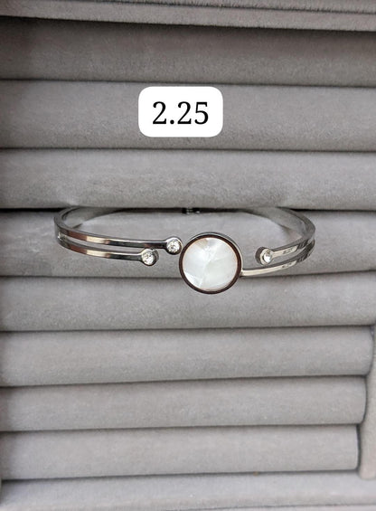 1 PCs silver plated rhinestone Kara bracelet