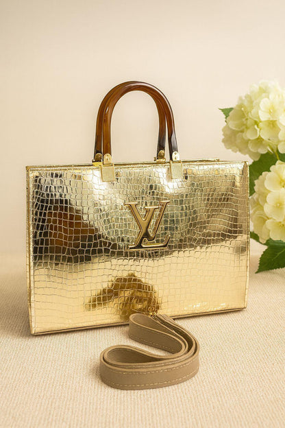 Women's Rexine textured tote bag