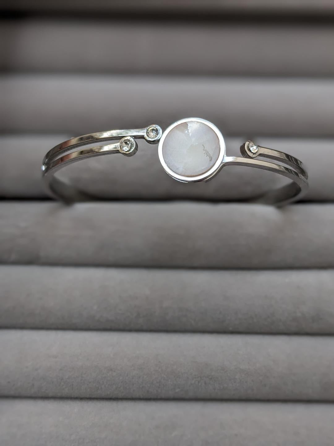 1 PCs silver plated rhinestone Kara bracelet