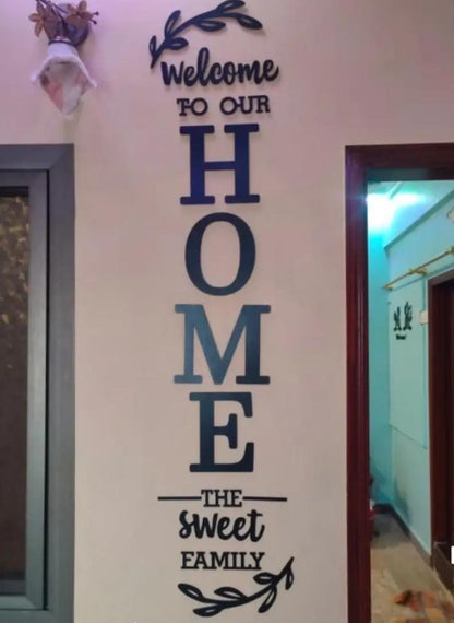 Sweet home wooden wall art