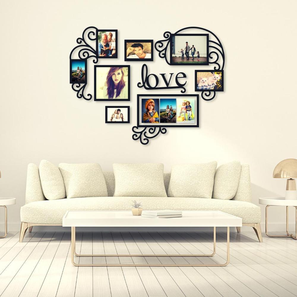 8 frame love wall art