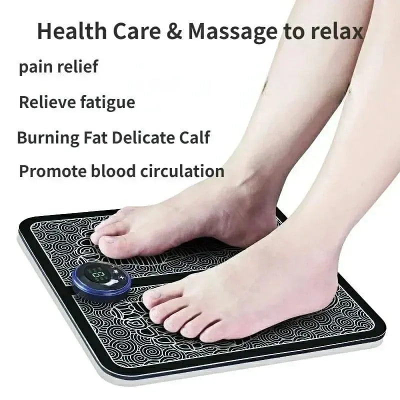 Portable foot massager mat