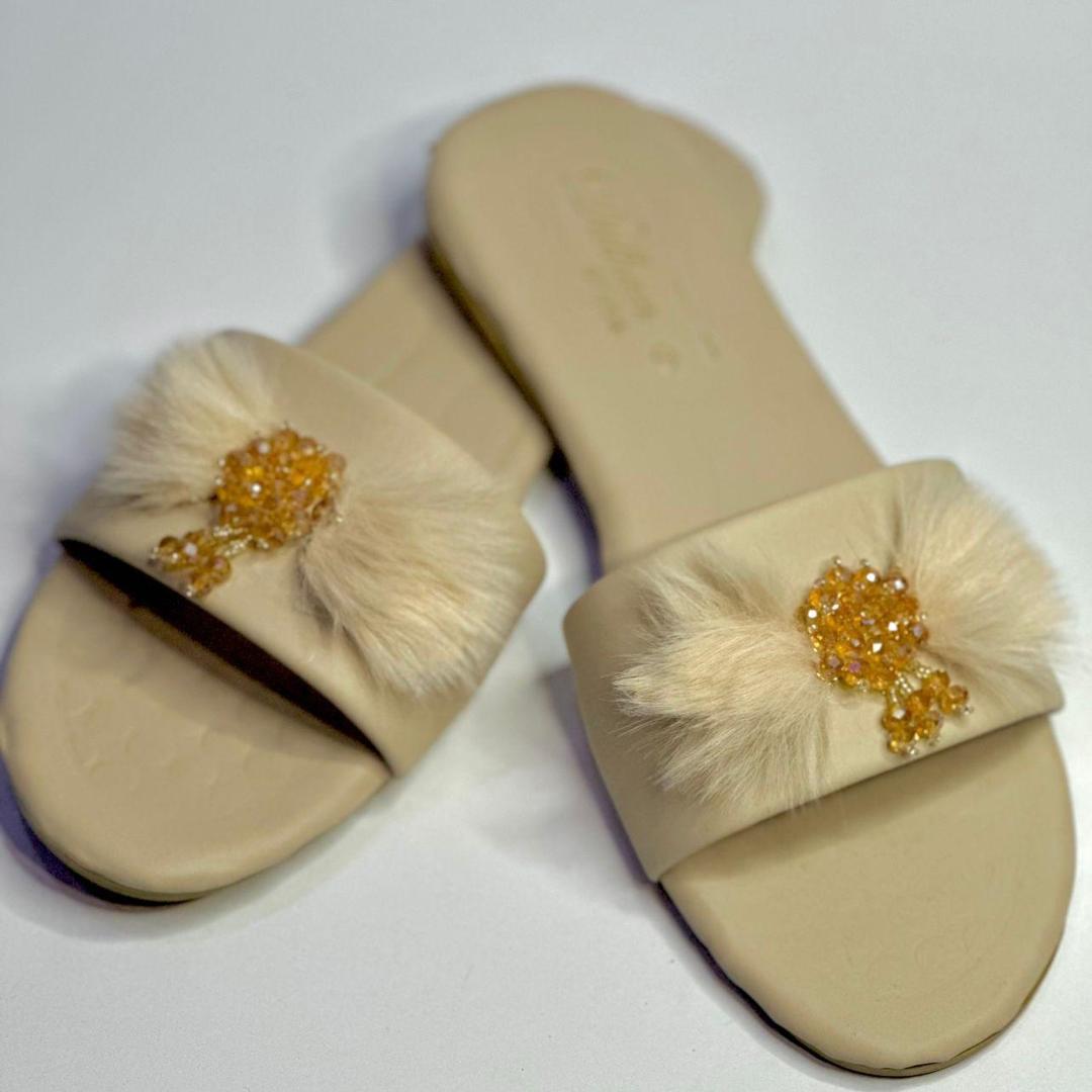 Women's synthetic fiber formal flats